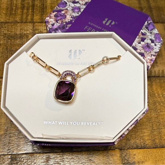 Bomb Party Jewelry - BP Glow Without Asking February 26 Birthday Necklace NEW